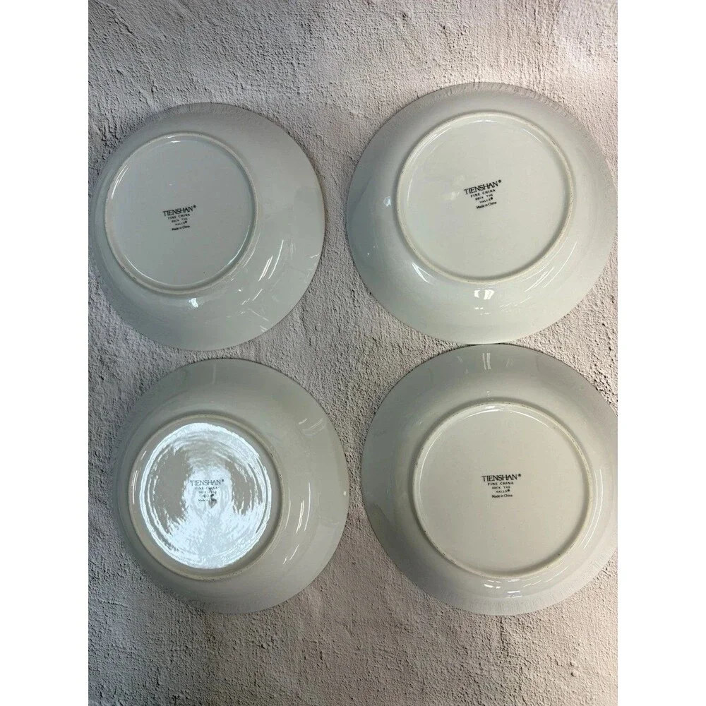 Tienshan Deck The Halls 12 Salad/Soup/Cereal 7.5” Bowls NEW